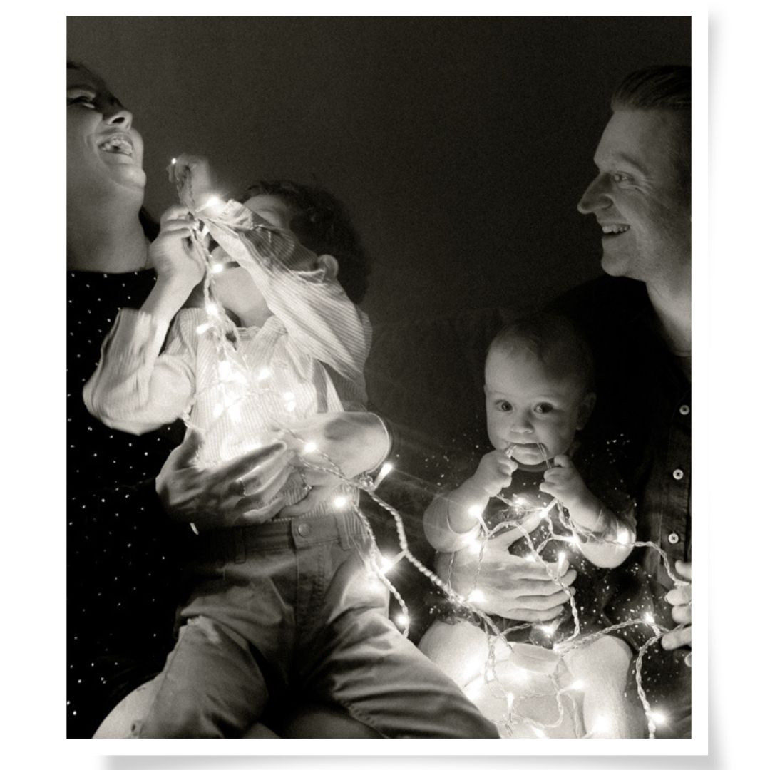 Schwarzweiß-Familienportrait in Limbach-Oberfrohna