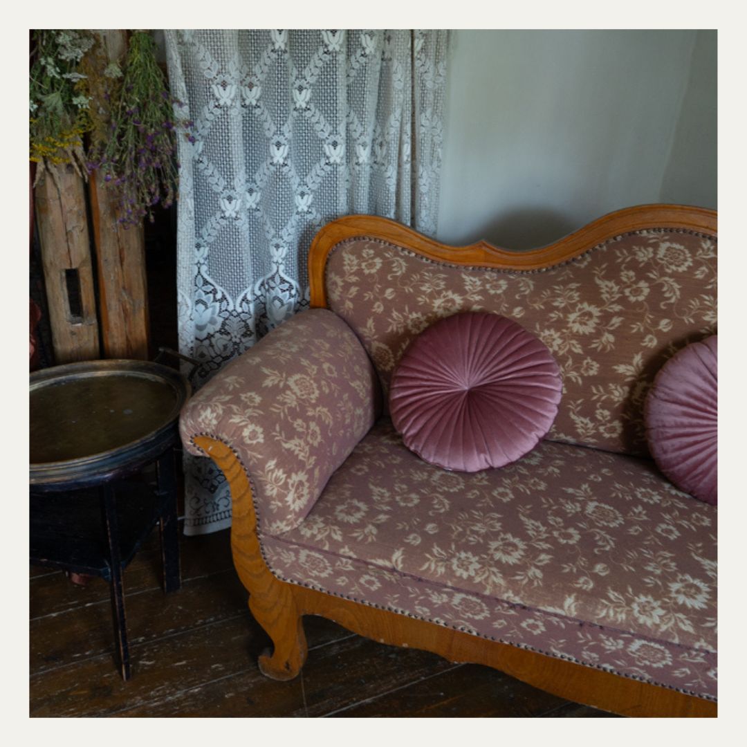 Vintage-Sofa im Foto-Atelier in Limbach-Oberfrohna bei Chemnitz